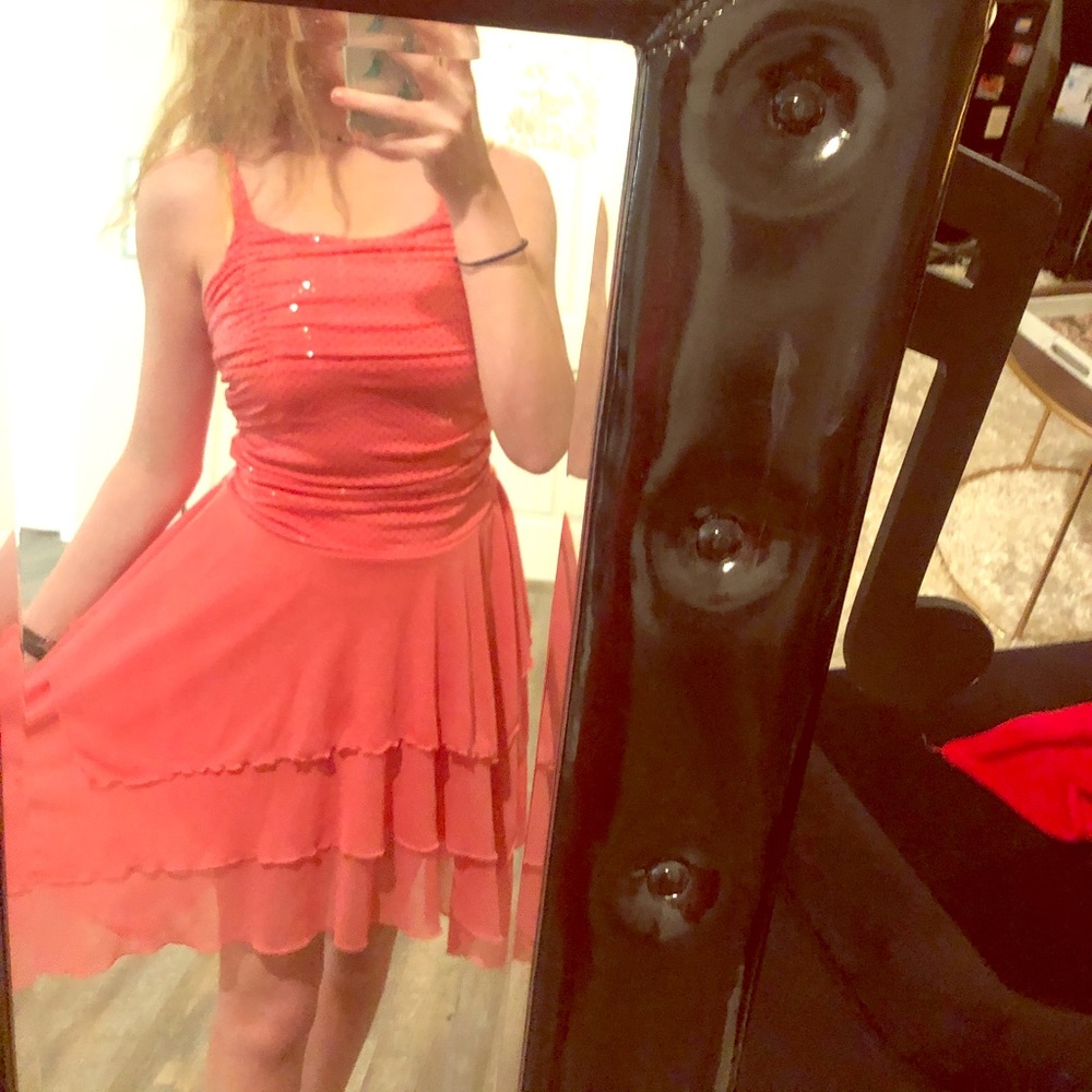 coral costume dress